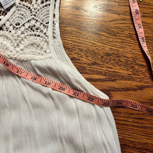 Jessica Taylor White Embroidered Dress/Beach Coverup Size L Boho Peasant - Picture 8 of 10